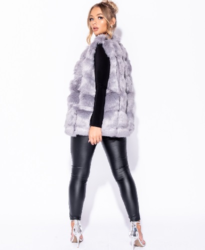 Bubble faux shop fur gilet